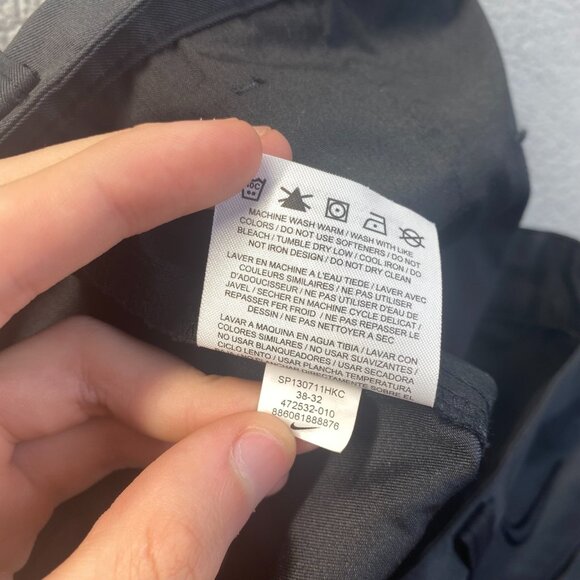 Nike Golf Tech Pants Mens 38x32 Black Dri Fit Straight Leg Preppy Classic - Picture 6 of 10